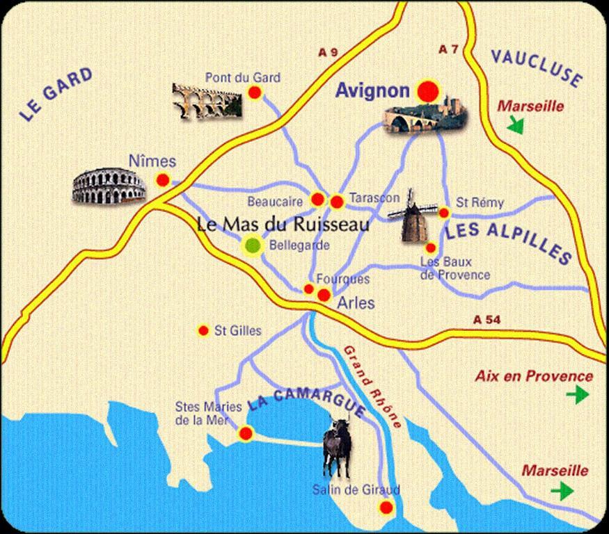 Le Mas Du Ruisseau Bellegarde  Εξωτερικό φωτογραφία